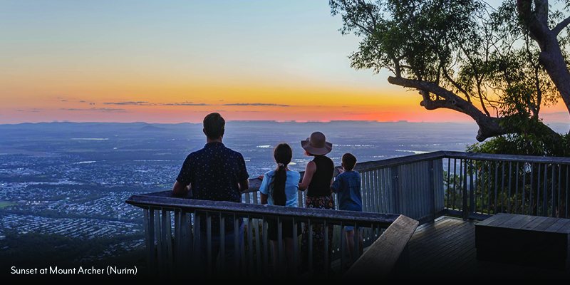 sunset at mount archer