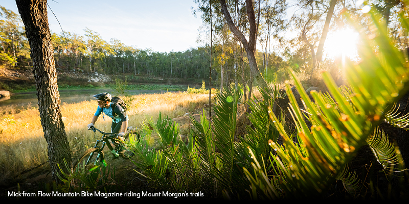 Flow Mountain Bike Magazine riding Mount Morgan's Trails