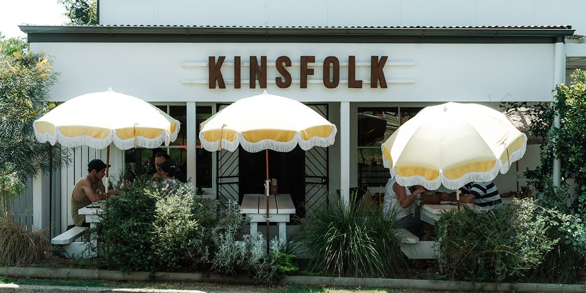 the front of a Byron Bay style coffee shop