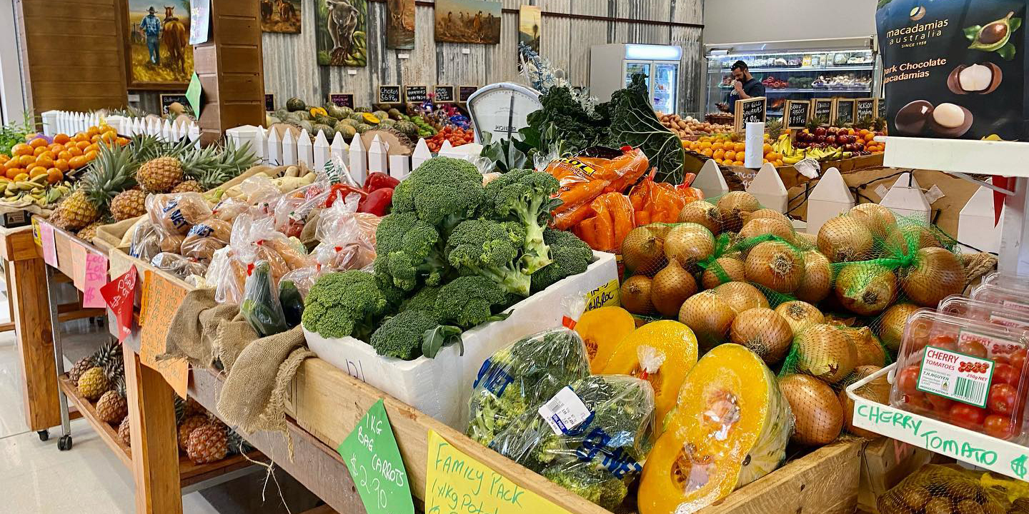 Photograph of fresh fruit and vegetables