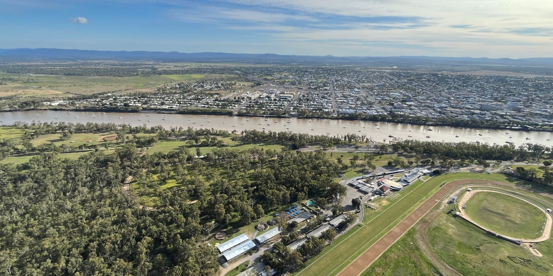 Aerial view of Rockhampton