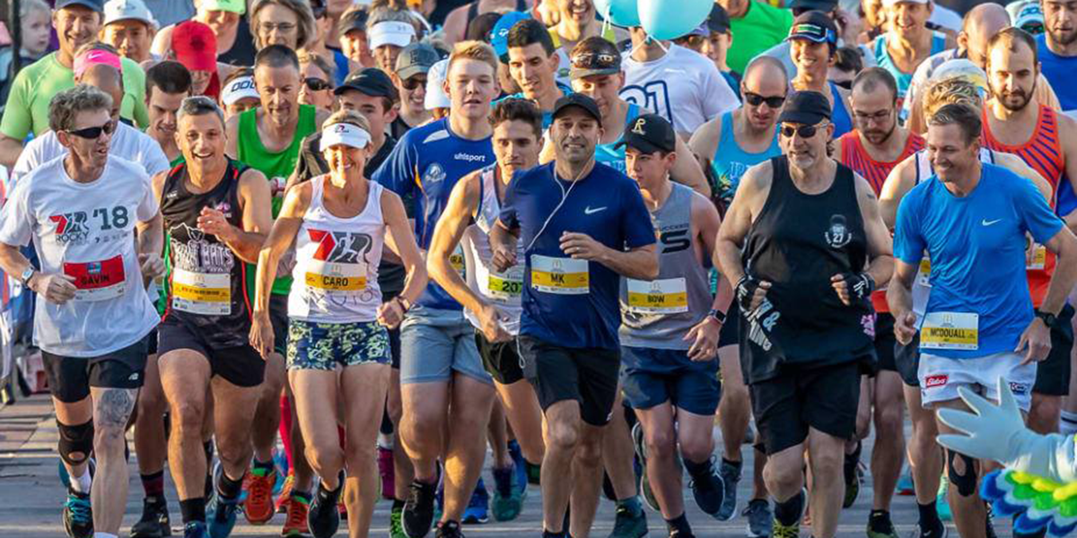 Runners taking part in a running event on Quay Street Rockhampton 