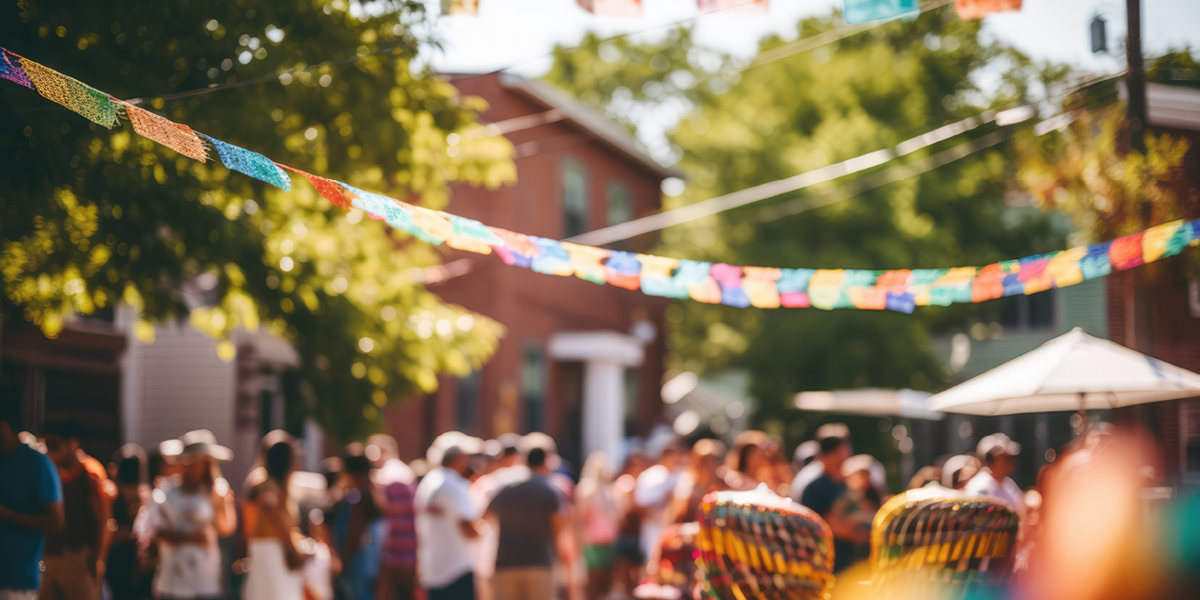 neighbourhood block party celebrating culture