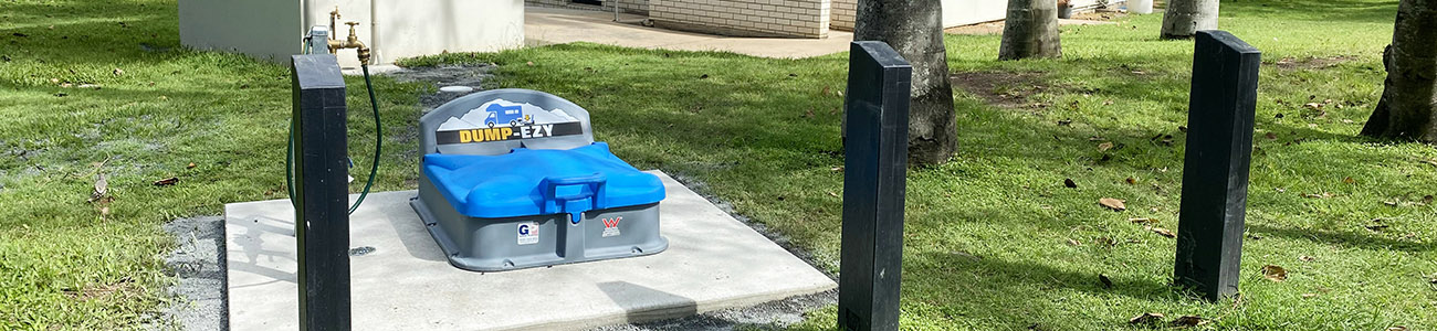 RV free Dump Point located behind the Visitor Information Centre in Rockhampton.
