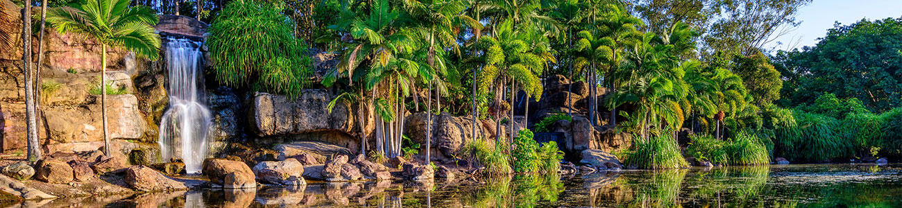 kershaw Gardens waterfall