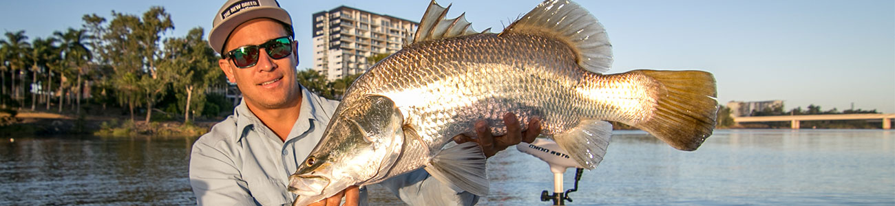 a barramundi caught on the Fitzroy River