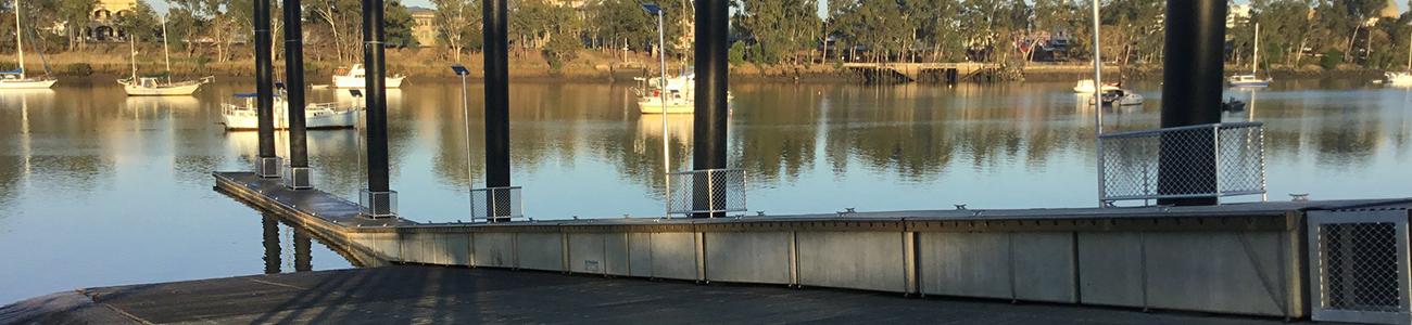 The boat ramp